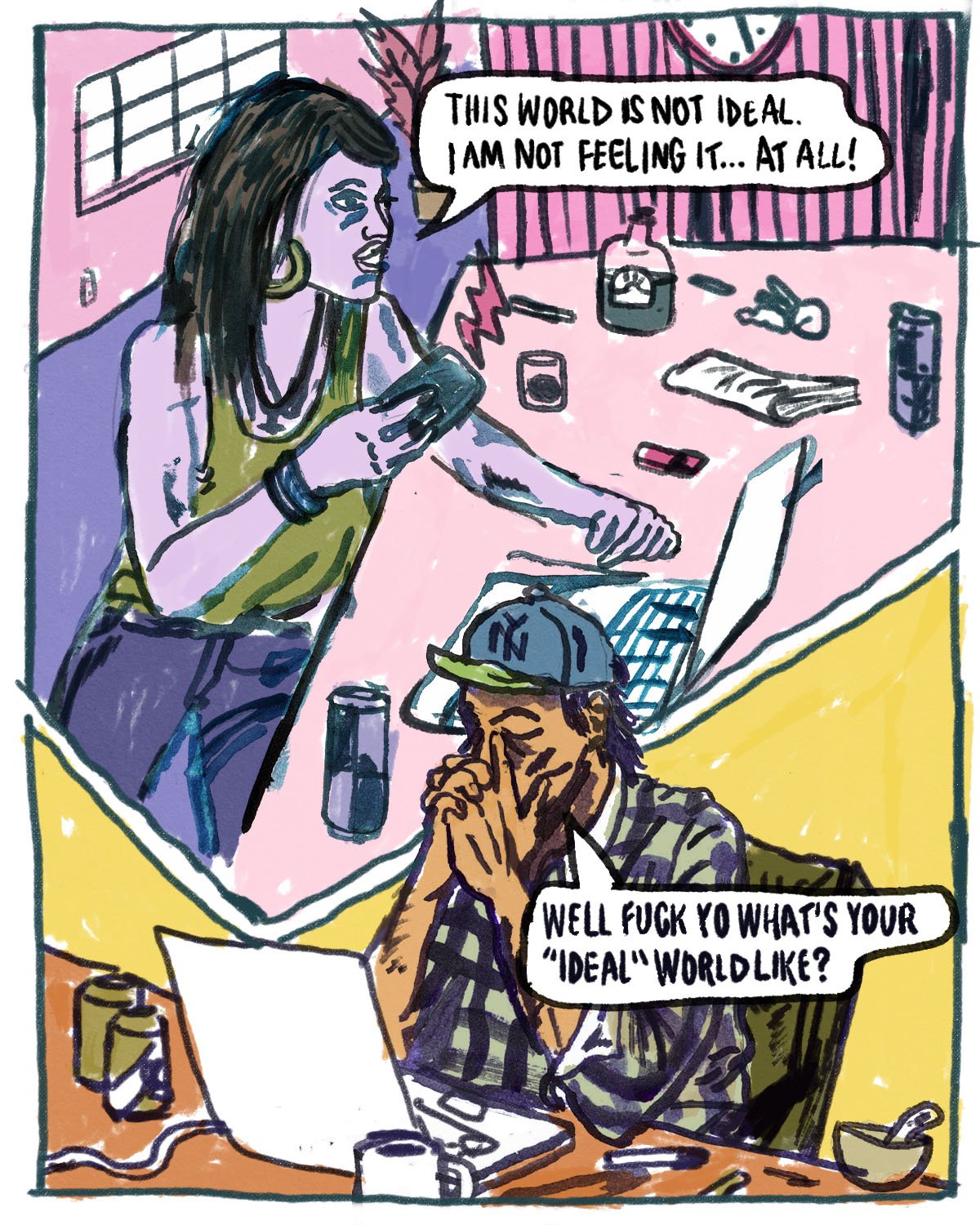 Covid Comic for Desert Island