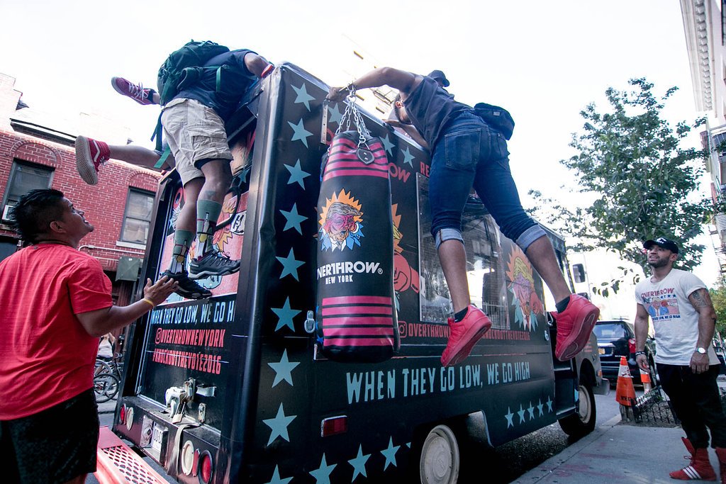 Overthrow trump truck